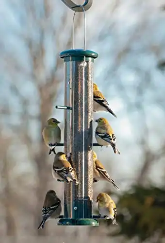 AUDUBON 8-port tube bird feeder