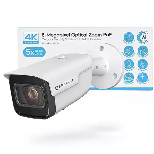 Amcrest 4K Optical Zoom IP PoE Camera